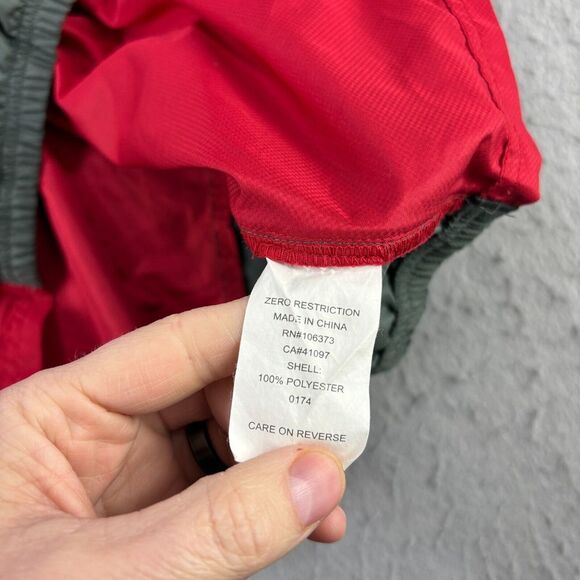 Zero Restriction Jacket Mens Large Red Tour Series Golf‎ Windbreaker Full Zip - Picture 7 of 11